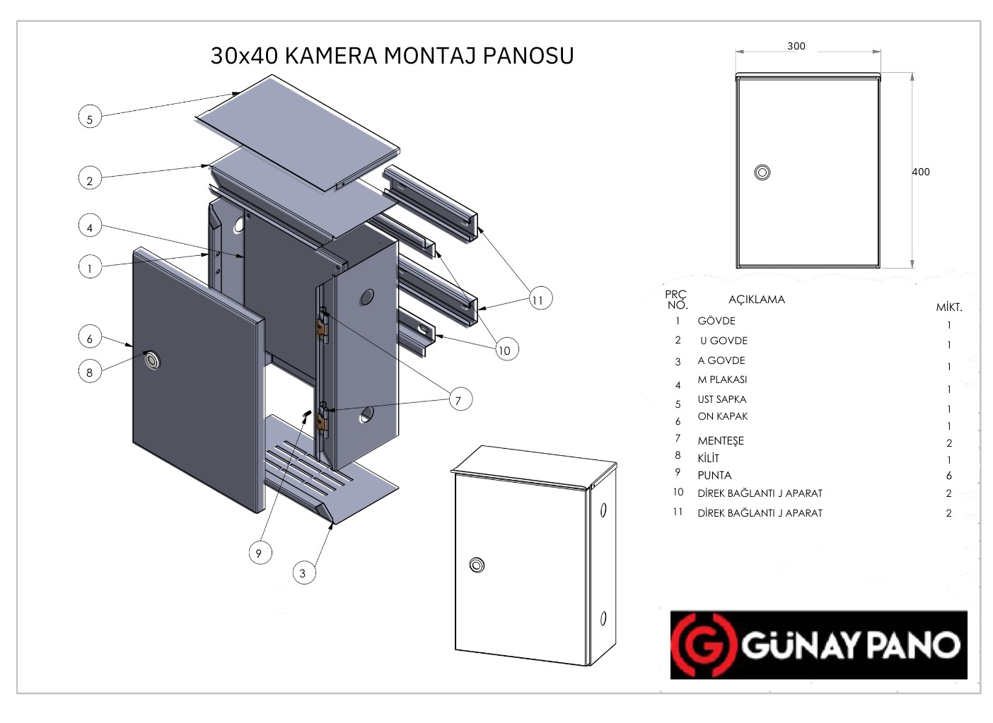 Kamera Montaj Panosu